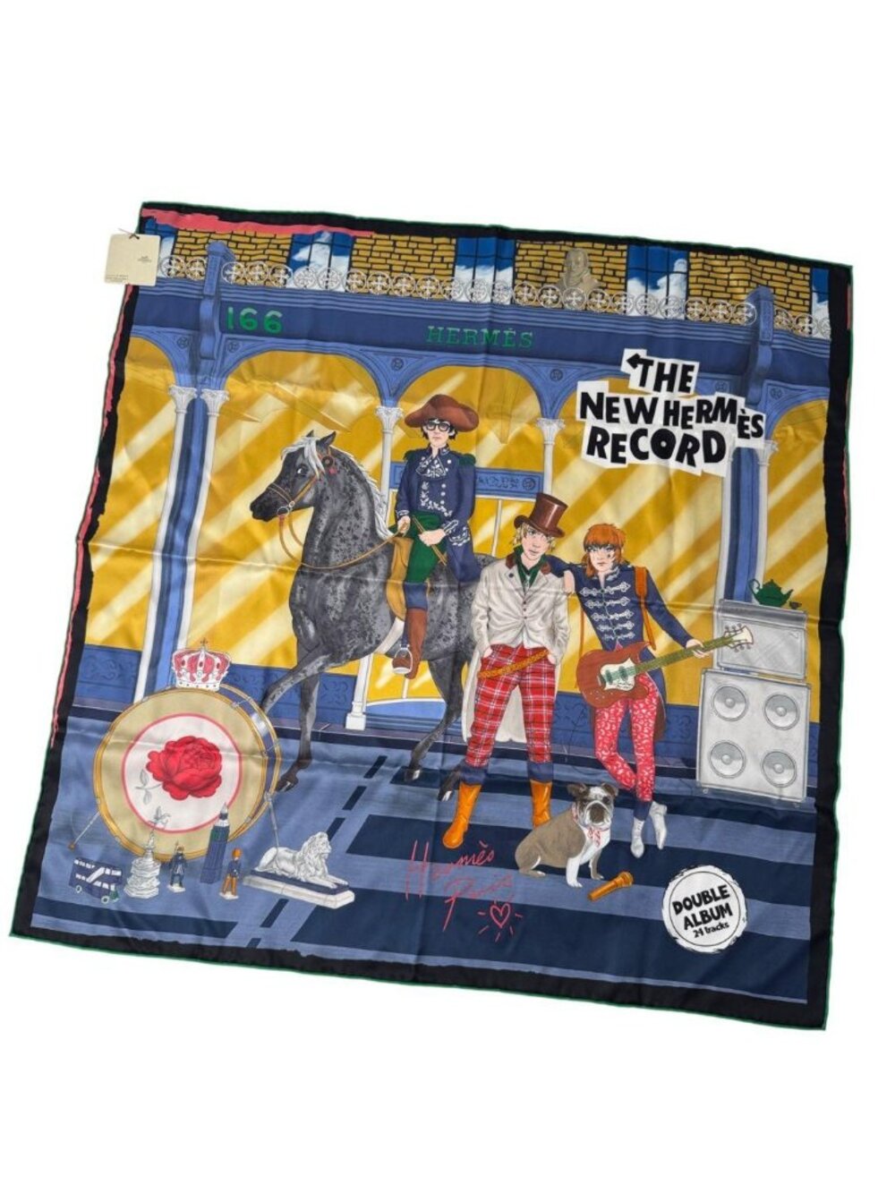 Hermes Carre 70 Silk Scarf New Herme Code Horse